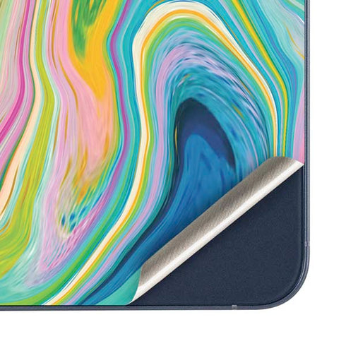 Rainbow Marble by Etta Vee Galaxy A35 5G Skin